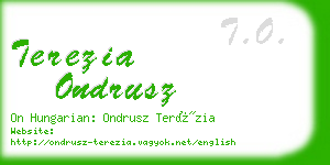 terezia ondrusz business card